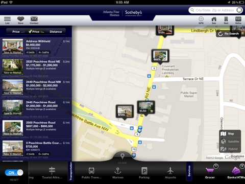 Atlanta Fine Homes SIR for iPad iPad screenshot 1 - Lifestyle app