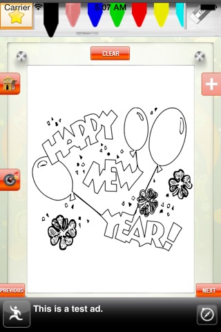 New Year Coloring Book - Colouring Doodle Fun for Kids Holiday Season screenshot 3