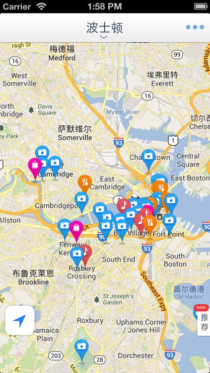 Boston Offline Map(offline map, subway map, GPS, tourist attractions information)