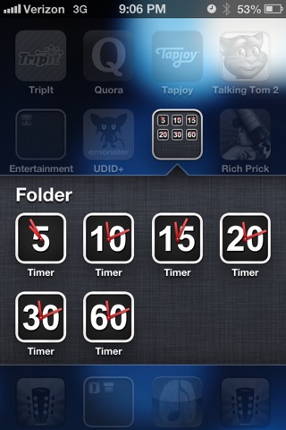 MiniTimer 15 (One-Tap 15 Minute Timer/Alarm Clock) screenshot 2