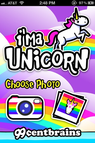 I'ma Unicorn - Amazing Glitter Rainbow Sticker Camera!のおすすめ画像1