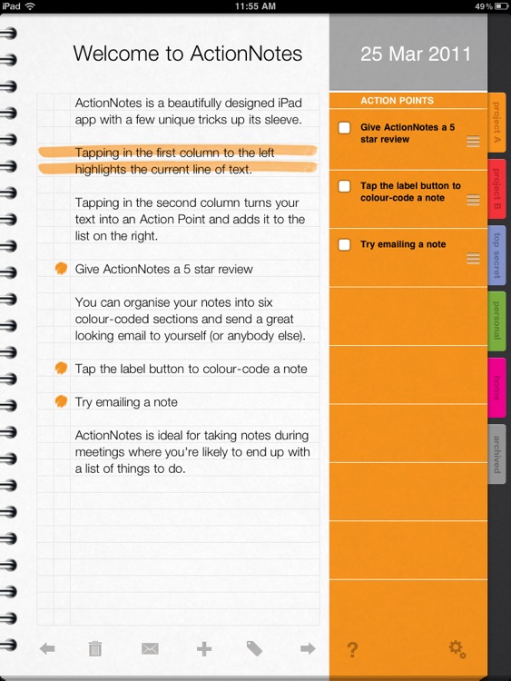 ActionNotes screenshot-0