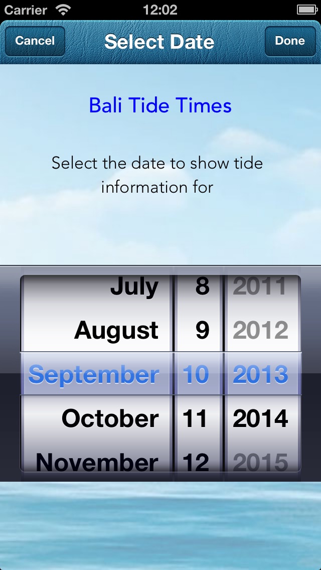 Bali Tide Times screenshot1