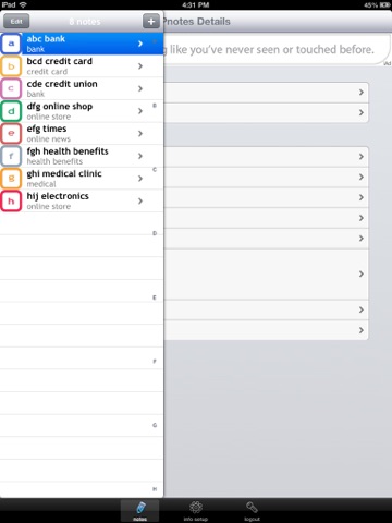 PnotesPadLite screenshot 2