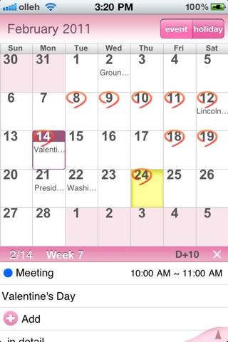 SmartCalendar(Eng) screenshot 3