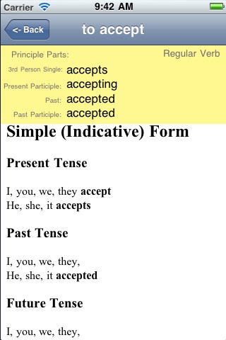 English Verbs Premium screenshot 2