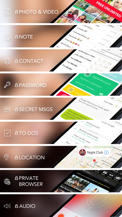 Pic Lock 4 Ultimate - Secure Folder Manager to Protect Photo Lock + Video Safe + Note + Password Security to Sending Secret Text Messages from Secret Contact Lock All Private Data Keep in App screenshot-3