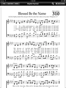 Baptist Hymnal Free screenshot #1 for iPad