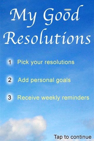 Good Resolutions screenshot 2