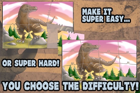 Dinosaur JigSaw Puzzle - Fun Animated Jigsaw Puzzles for Kids with HD Cartoon Dinosaurs - By Apps Kids Love, LLC screenshot 3