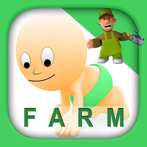 Farm Puzzle for Babies Free: Move Cartoon Images and Listen Sounds of Animals or Vehicles with Best Jigsaw Game and Top Fun for Kids, Toddlers and Preschool Icon