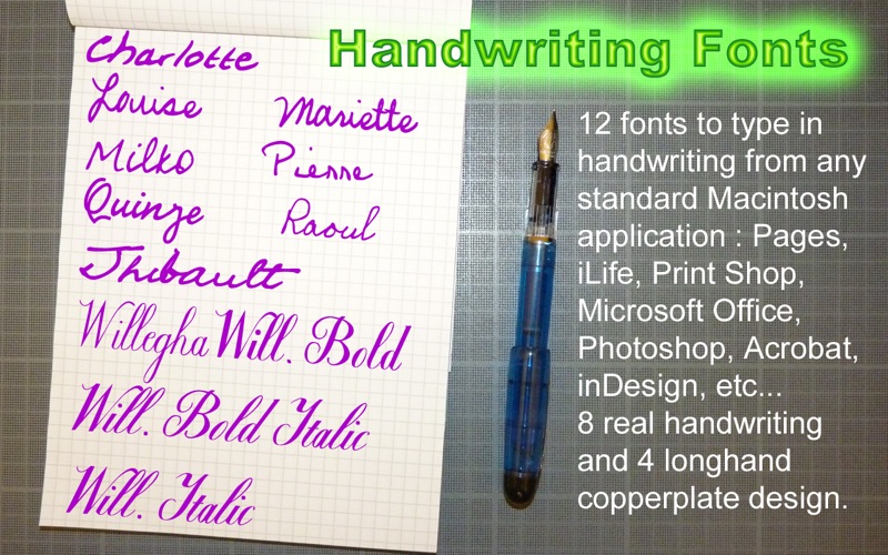 handwriting fonts iphone screenshot 1