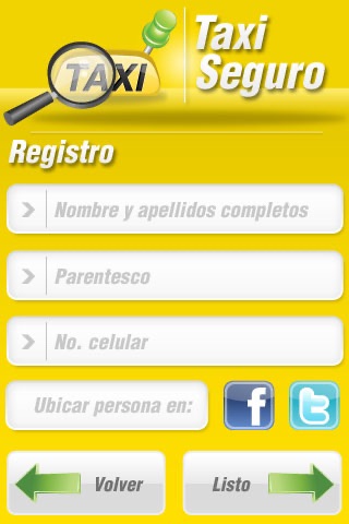 taxi seguro APP HD screenshot 2