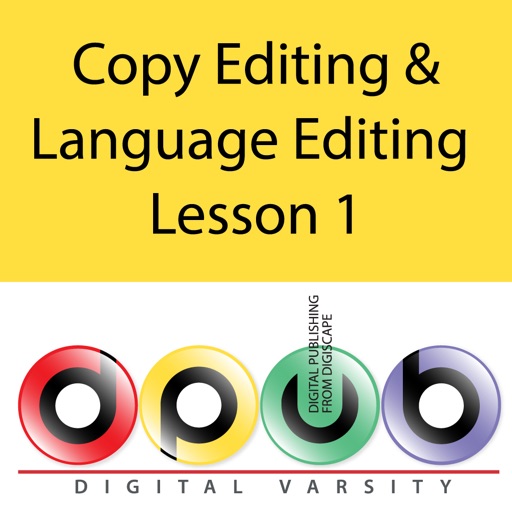 DPUB - Copy Editing and Language Editing - Lesson 1 icon