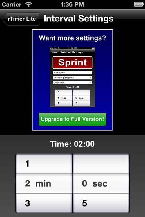 rTimer Lite - Interval Timer for Runners