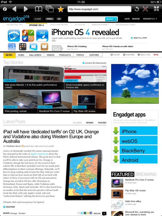 Multitasking for iPad