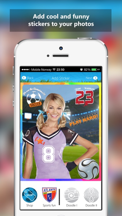 Footballify - Use great football stickers and frames and Make great photos - Free