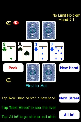 Headsup Poker 3G Free (Holdem Blackjack Omaha) screenshot 3
