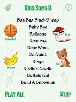 Game screenshot Kids Song B for iPad - Child Songs Lyrics & English Words apk