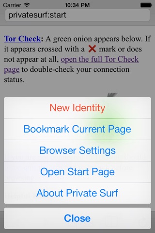 Private Surf - Anonymous Web Browser screenshot 3