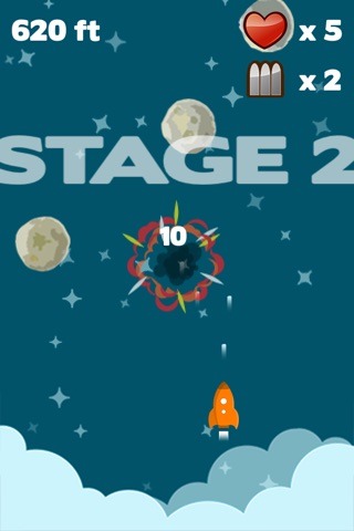 Astro Rocket Saga - Asteroids diving survival game screenshot 3