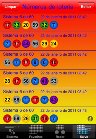 Lotto with lucky numbers screenshot 2