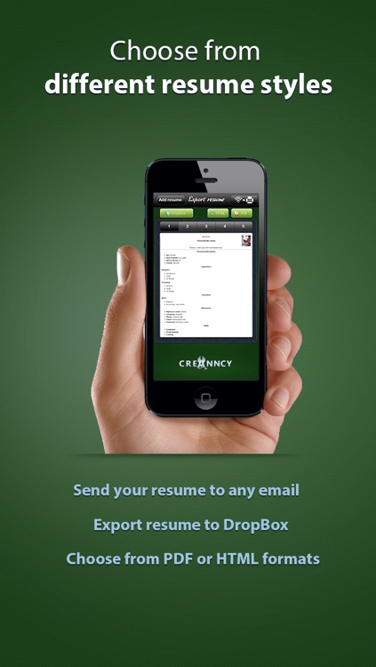Pocket Mobile Resume for iPhone