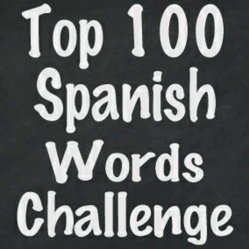 Top 100 Spanish Words Challenge Flash Cards Quiz Game icon