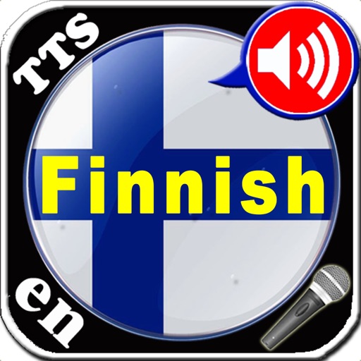 High Tech Finnish vocabulary trainer Application with Microphone recordings, Text-to-Speech synthesis and speech recognition as well as comfortable learning modes. icon