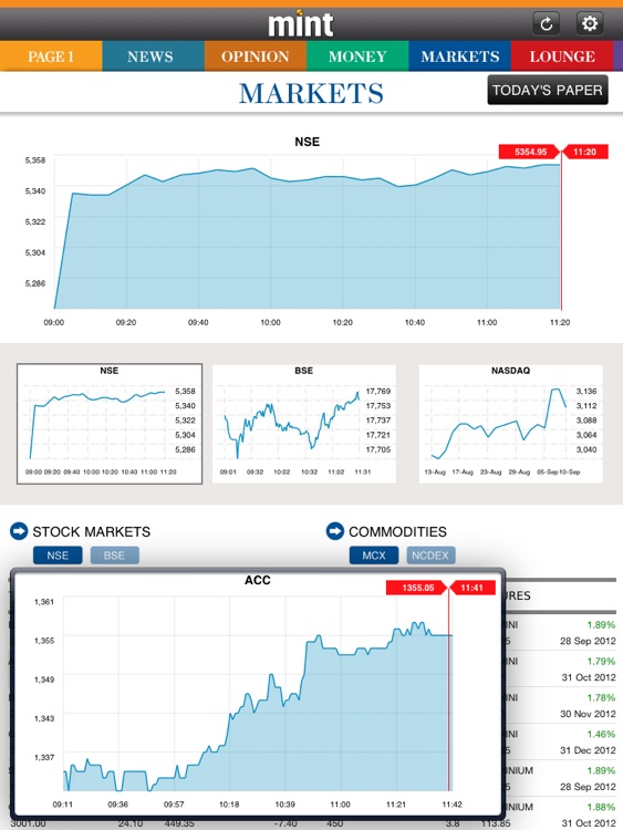 Mint Business News for iPad