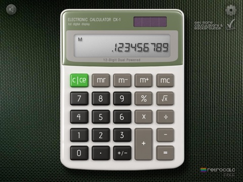 RetroCalc Free! screenshot 2