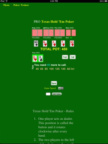 PRO Poker Texas Hold 'Em - BA.net for iPad screenshot 2