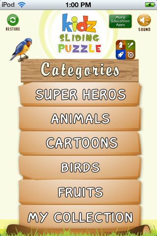 Kidz Sliding Puzzle for iPhone screenshot 2