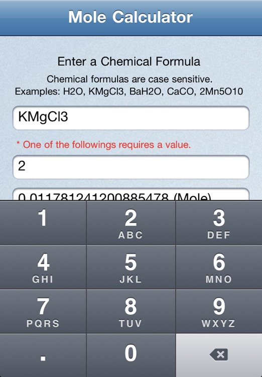 Mole Calculator by Enchanted Intellectuals