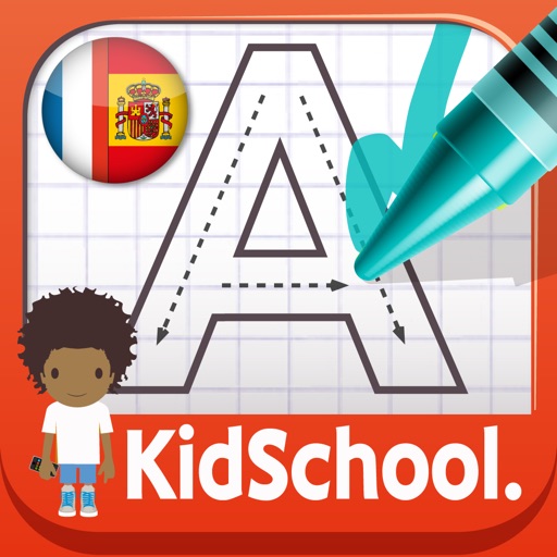 KidSchool : My first alphabet in French & Spanish for iPad Icon