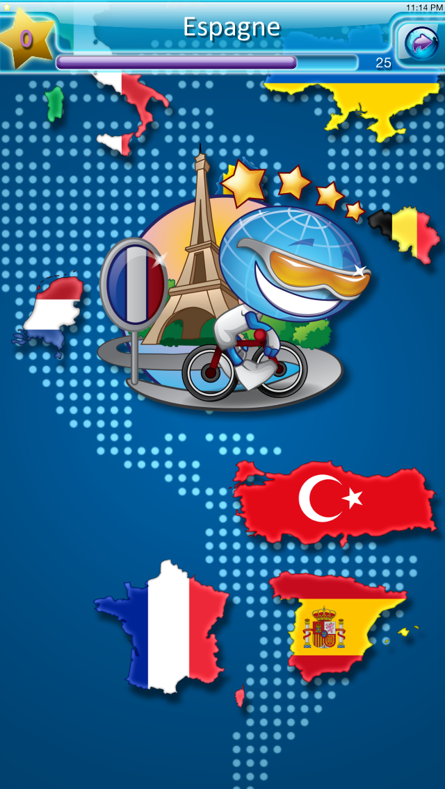 Screenshot #2 pour Geo World Deluxe – Géographie avec la prononciation pour les enfants