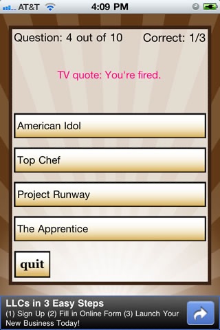 TV Show Quizzle™