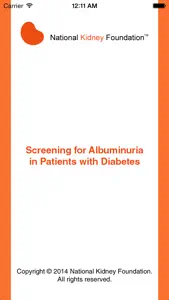 Screening for Albuminuria in Patients with Diabetes screenshot #1 for iPhone