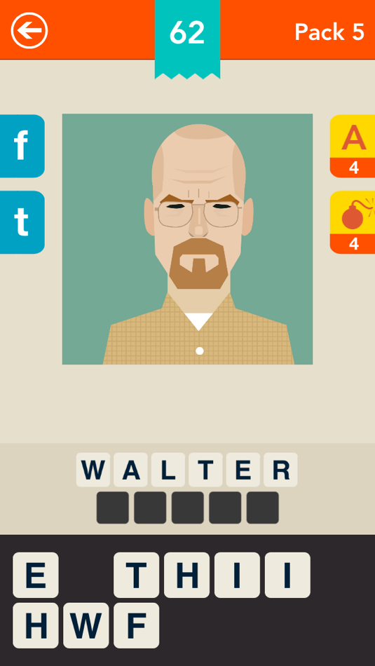 #5. Guess the Character! ~ Free Icon Quiz (iOS) 由: Gabriel Silviu Stefan