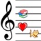 I Love Music FREE allows you to create your own musical score