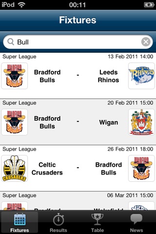 Super League 2011 - News and Results screenshot 3