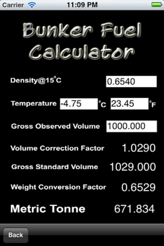 Bunkers Fuel Calculator screenshot 2