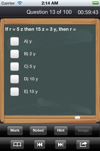 CLEP Math screenshot 2