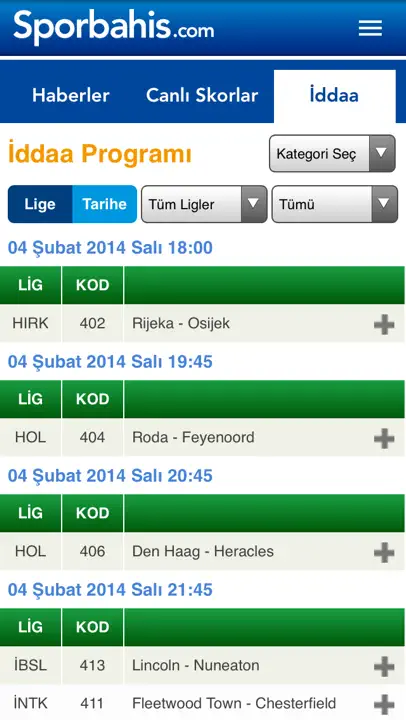 Sporbahis iPhone Ekran Görüntüsü 3