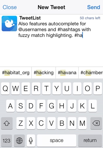 TweetList 4 for Twitter screenshot 4