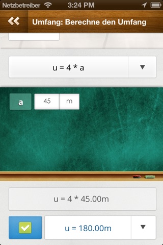 Mathe App – Flächenberechnung lite screenshot 3