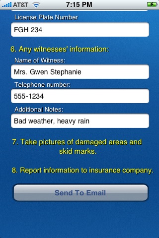 Auto Accident! - Car Accident Report screenshot 3