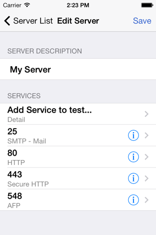 Services Test screenshot 4