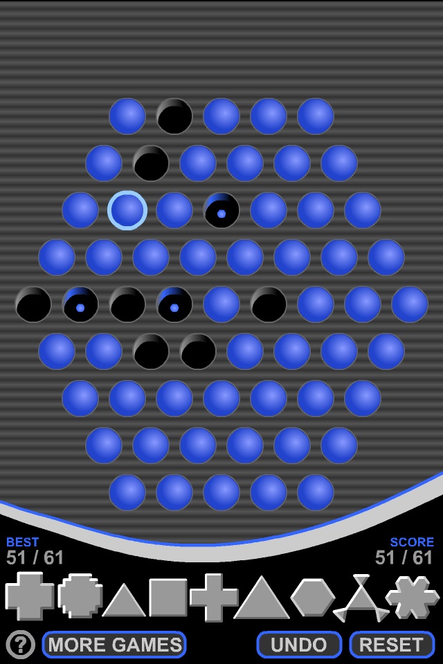 Peg Solitaire by CleverMedia screenshot 4