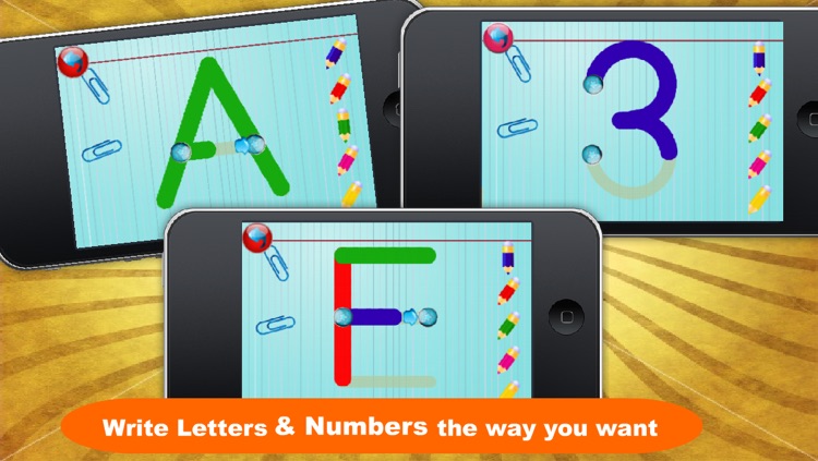 Amazing Letters & Numbers –Interactive Writing Game for Kids Free